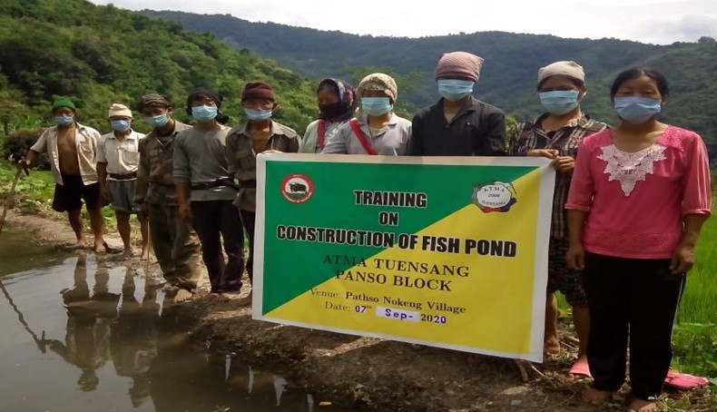 Farmers during one of the training conducted by ATMA Tuensang Panso block. (Photo Courtesy: ATMA Tuensang)